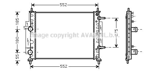 AVA QUALITY COOLING Радиатор, охлаждение двигателя FT2260